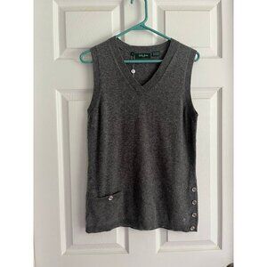 Bobby Jones Grey Cashmere Sweater Vest